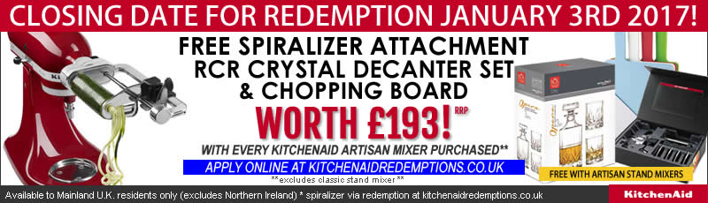 free kitchenaid gifts